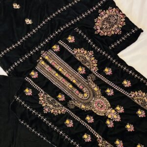 black velvet dress handmade