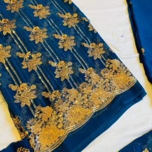 hand made blue dress