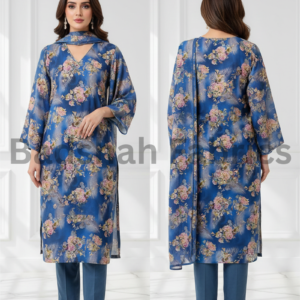 korean fabric paradise silk 5d print – 2 piece suit