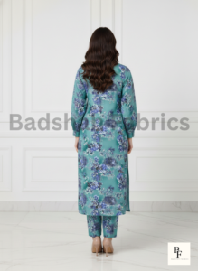 korean fabric paradise silk 5d print – 2 piece suit
