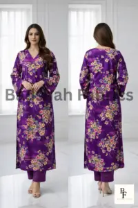 korean fabric paradise silk 5d print – 2 piece suit