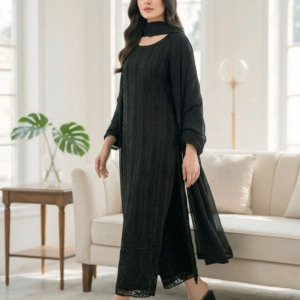 premium cut dana embroidered 2 piece unstitch suit